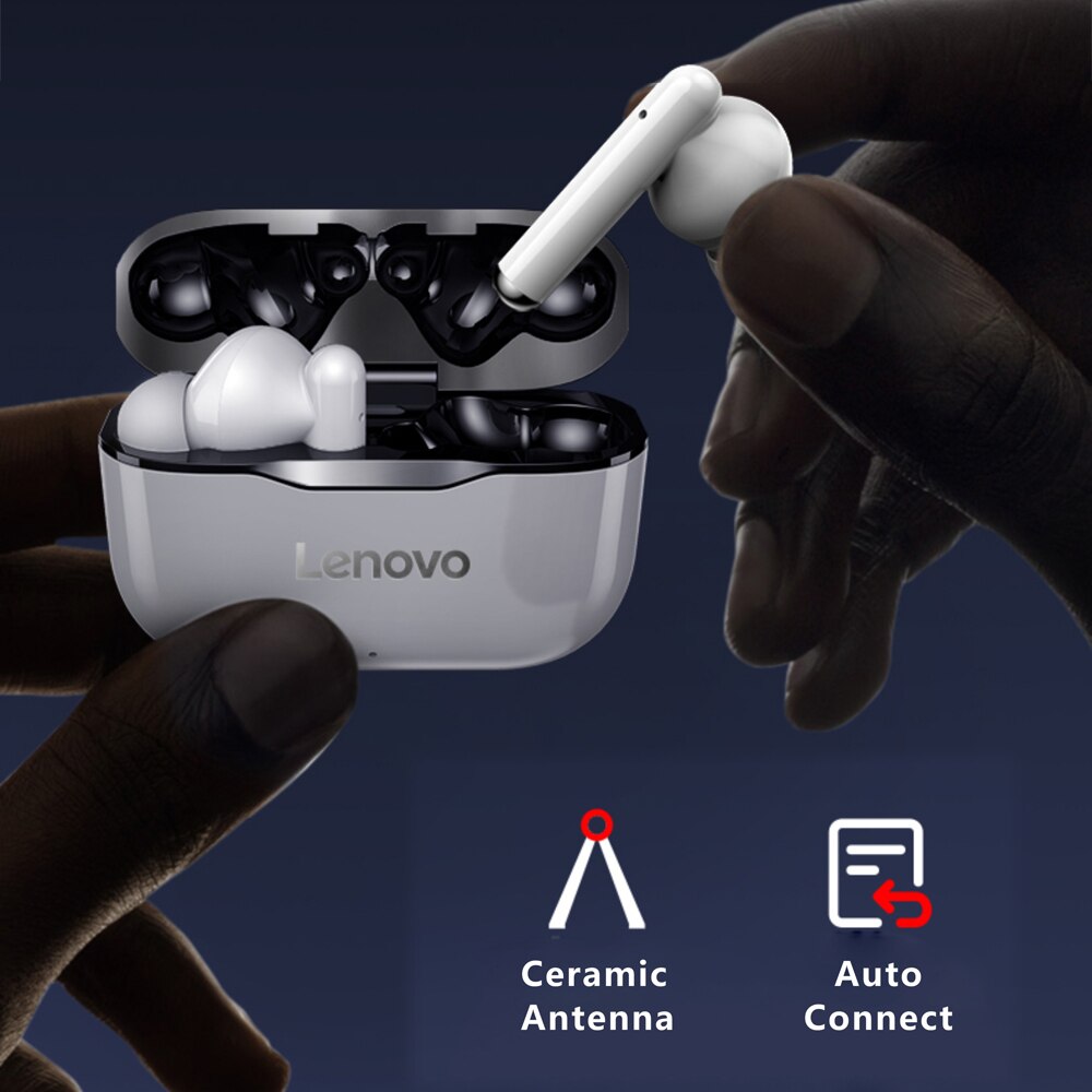 Lenovo LP1 TWS Earphone Bluetooth 5.0 Wireless Headset Waterproof Sport Earbud Noise Cancelling Headphones Dual Stereo HIFI Bass