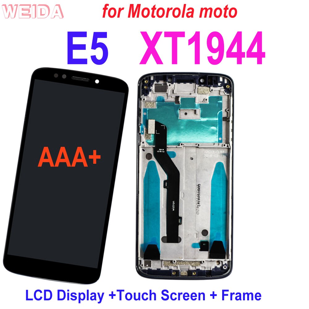 Motorola Moto E5 XT1944 LCD Display Screen - Super AMOLED, 5.7 Inch, 1280x720, IPS