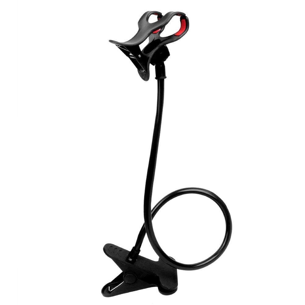 Universal Cell Phone holder Flexible Long Arm lazy Phone Holder Clamp Bed Tablet Car Mount Bracket For iPhone XS X Samsung: Black
