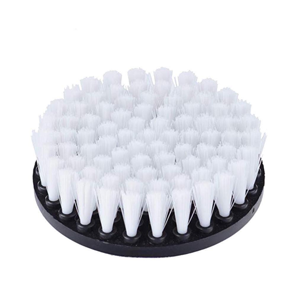 Cepillo de taladro suave de 5 &quot;, accesorio de limpieza blanco K6S0, para muebles, carpa de madera y para limpieza de tapicería, sofá, cuero, E9P2, 1 ud.: Default Title