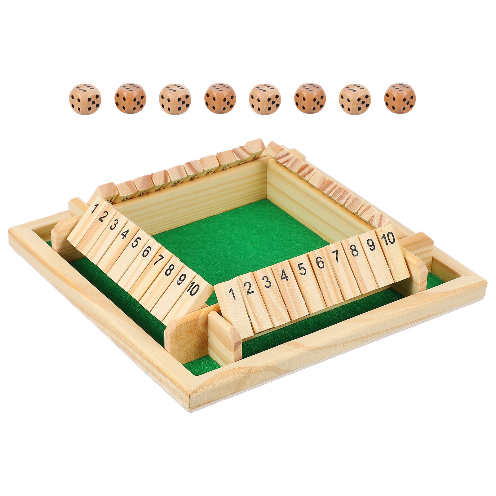 1 Set Shut The Box Game Fine Party Safe 4 Player Drinking Game Party Supplies Prop