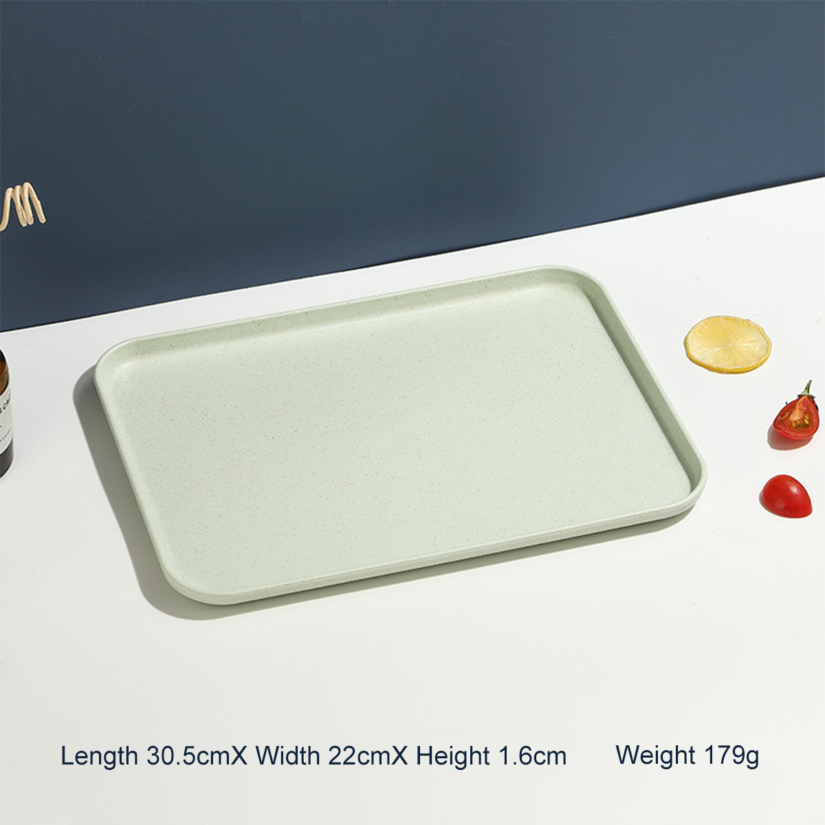 Rectangular Tray Plastic Restaurant Household Cup Tea Tray Catering Fast Food Barbecue Tray Kitchen Supplies: Yellow