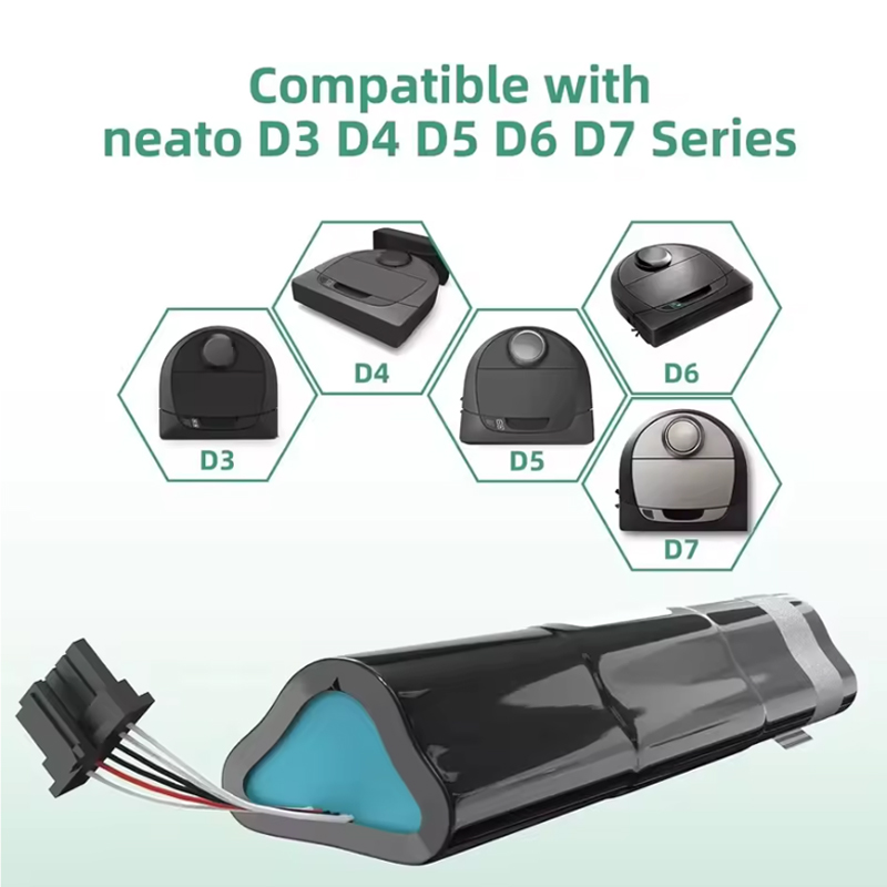 Nueva batería de repuesto para aspiradoras robóticas Neato Botvac Connected D3 D3+ D4 D5 D5+ D6 D7, número de pieza: 945-0225/205-0011