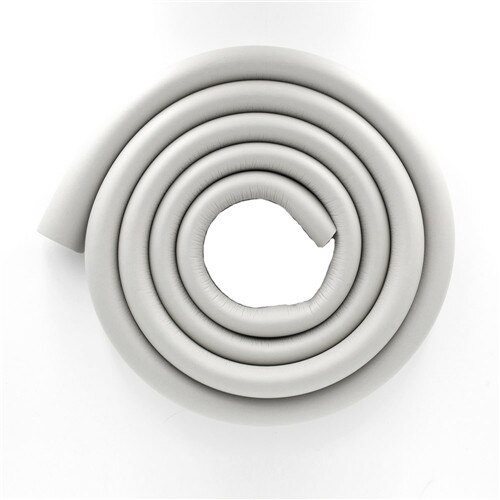 2m babyveiligheidstafelrandbeschermers, tafelhoekbeschermers, kinderveiligheidskussen, schuimrubberen bumper, gratis tape, 16 kleuren: Grijs