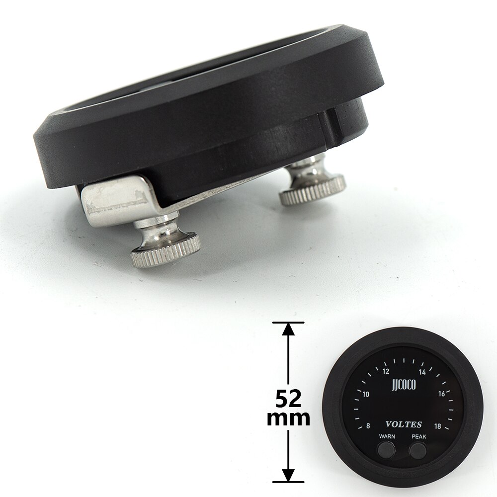 52MM S-Series Volts Gauge Voltmeter Ultra-Thin Round With Red Light LED Display