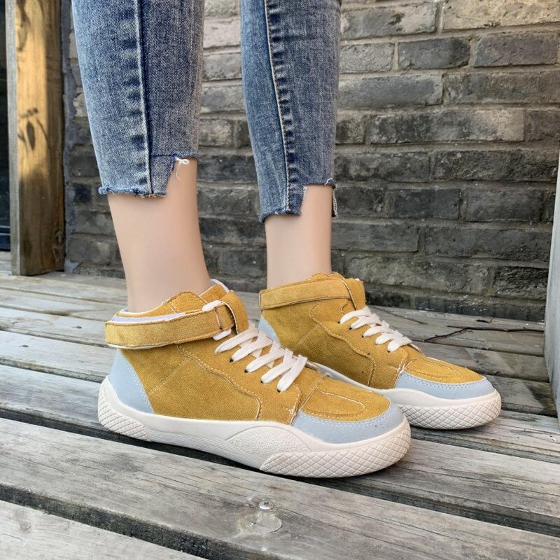 Vrouwen Mode Hoge Top Trainers Hoogte Toenemende Schoenen Comfortabele
