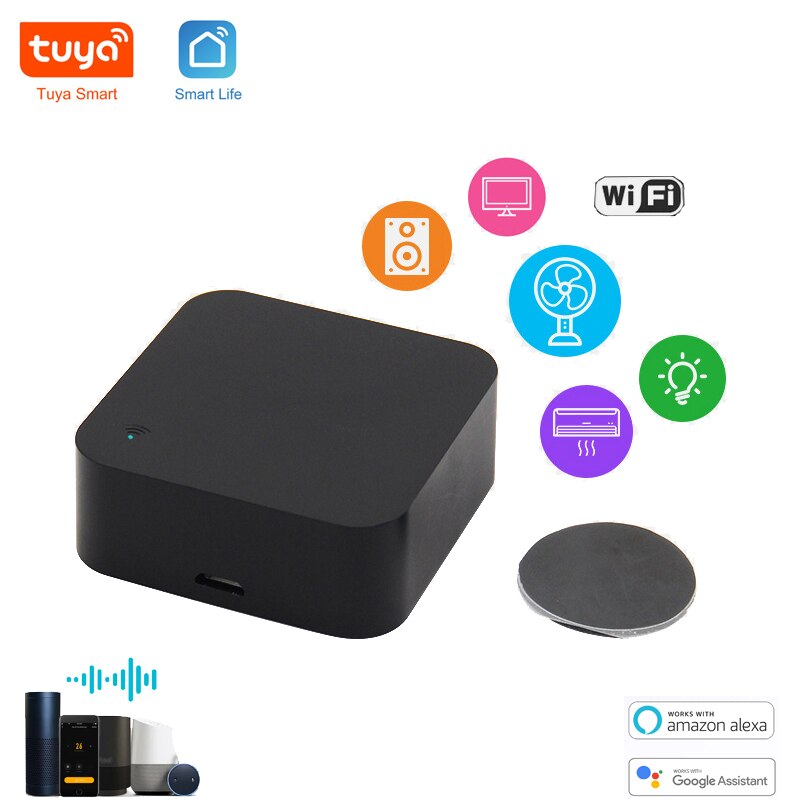Tuya Smsrt Life WIFI IR Universal Smart Remote Voice Control Alexa Compatible Google Home Google Assistant Smart Home Automation