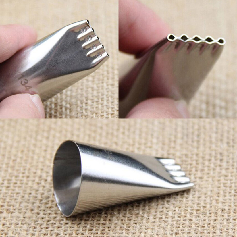 10 Stks/partij 134 # Multi-Opening Tips Icing Piping Nozzles Cake Decorating Pastry Tip Sets Cupcake Gereedschap Bakvormen