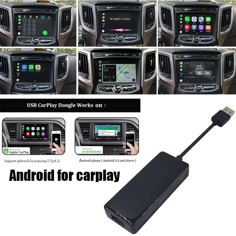 Vehemo car link dongle usb bærbar link dongle navigation player  hd 1080p auto link smart android auto til apple carplay