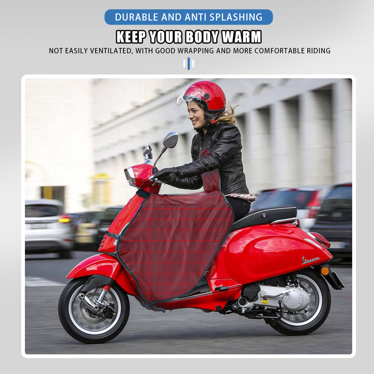 Trapunta antivento Autunno inverno bici elettrica antipioggia copri gamba coperta per ginocchio guanti freddi scooter tuta fredda generale