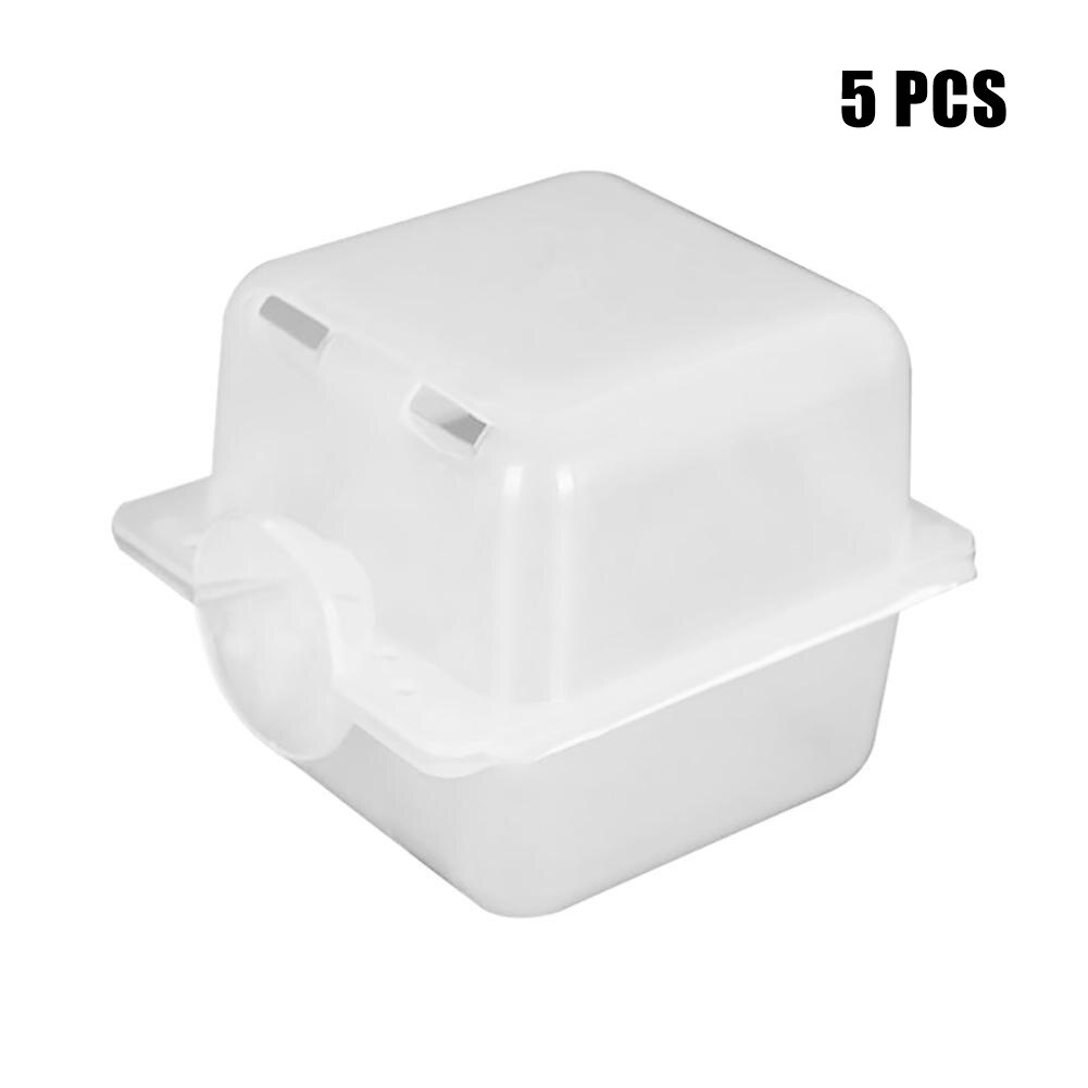 3/5/10pcs Square Reusable Plant Rooting Device Assist Rooting High Pressure Root Controller Grafting Rooting Box JS22: White 5PCS