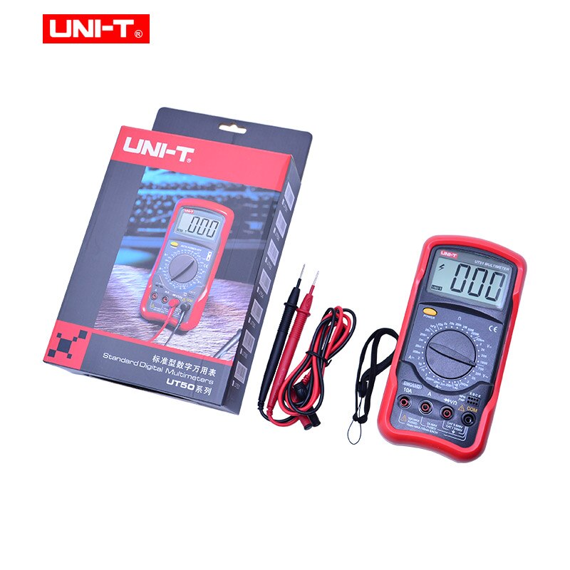 UNI-T Digital multimeter Large LCD Display UT50 Serie Voltmeter Ammeter Ohmmeter Diode/Continuity Test Overload Protection Meter