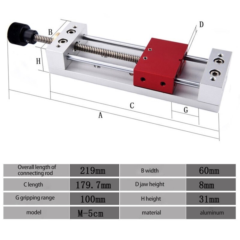 Wood Carving Vise Adjustable Desktop for Engraving Machine Bench Vise Bench Vises Clamp for Surface Grinding Machine