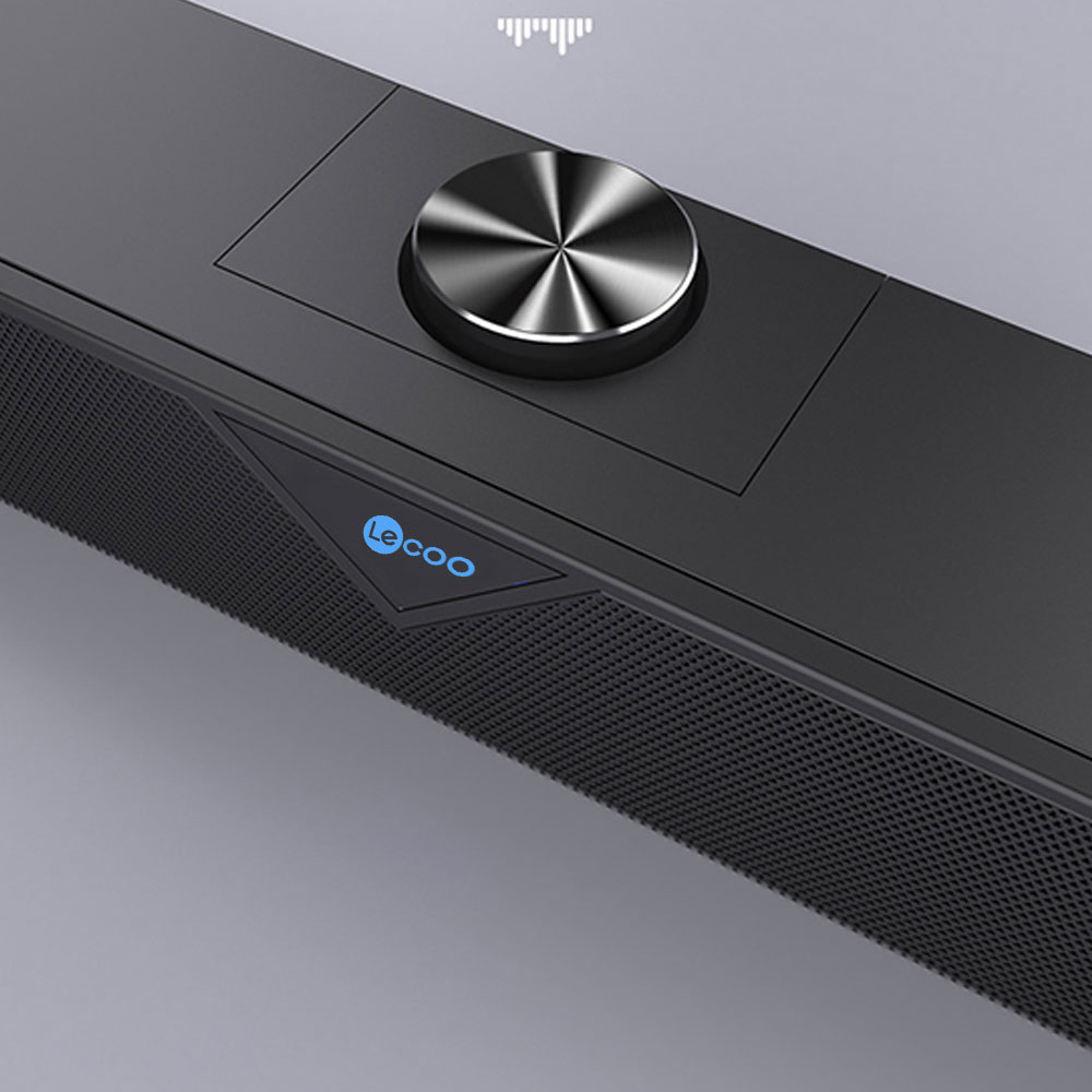 Lenovo Lecoo DS102 Bluetooth Computer Speaker USB Powered Wired Computer Sound Bar Mini Soundbar Speaker Subwoofer