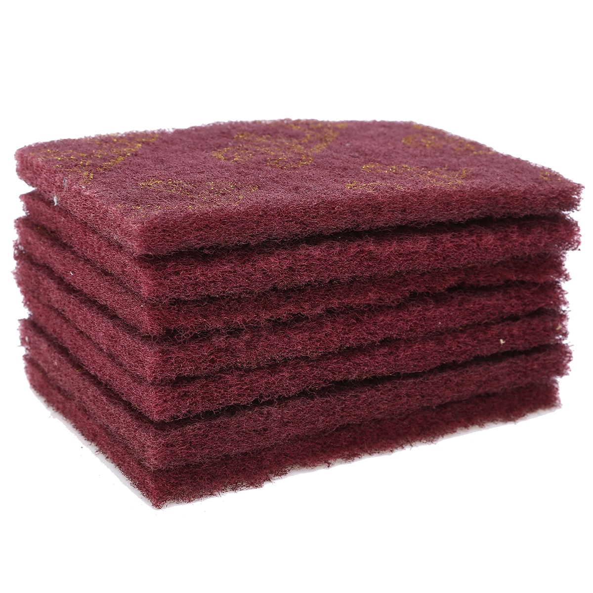 20Pcs 15x10 x0.7cm Scotch Brite Pad Grey/Red Abrasive Finishing Fine Scotch Brite Pads For Cleaning Polishing Tools