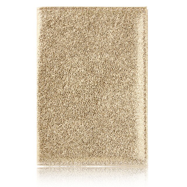 Reizen Paspoort Deksel Vrouwen Mannen Eenvoudige Paspoort Id Card Cover Pu Lederen Paspoort Portemonnee Paspoorthouder: Gold