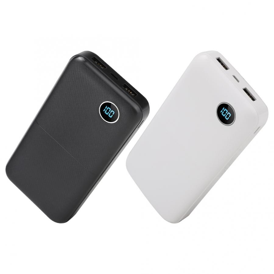 Case voor power bank Draagbare 20000mAh Power Bank Case Externe Batterij Box Met Digitale Scherm poetable diy power bank