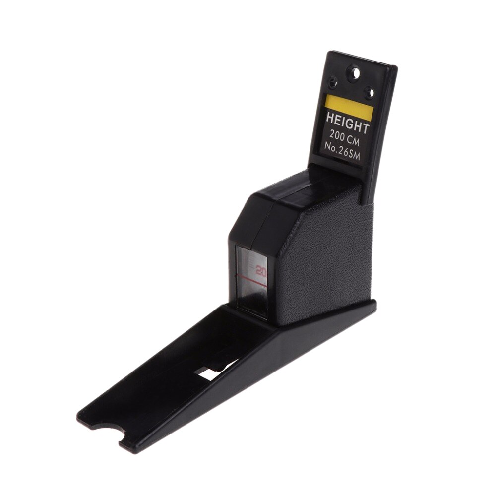 200Cm Stadiometer Black Wall Mounted Height Meter Growth Ruler Cm Metric Tape Measures Stadiometer measure adult and child: Default Title