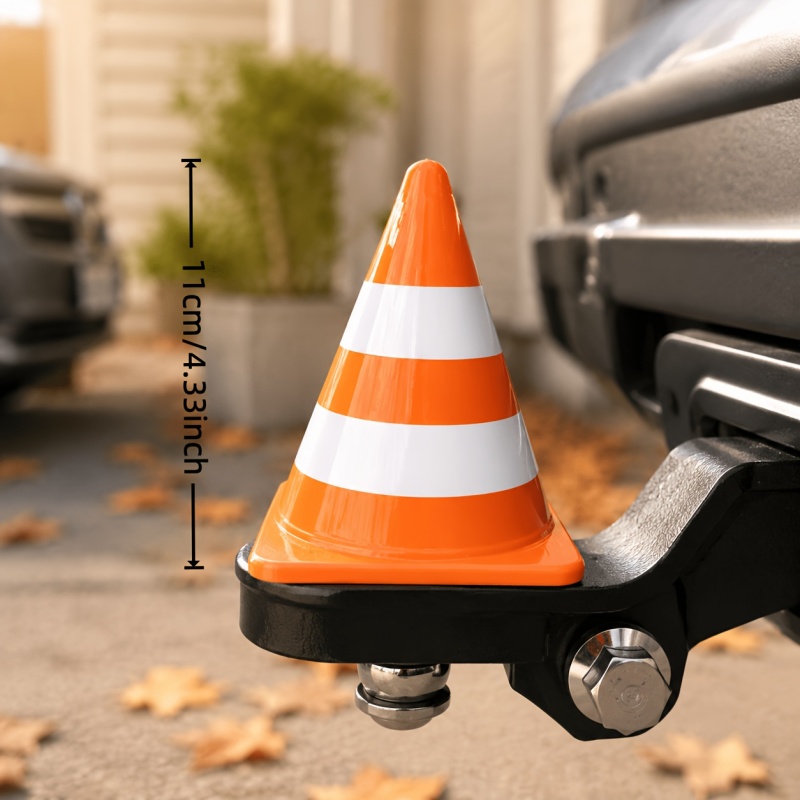 Traffic Cone Towing Hitch Cover Universal Fit 50mm Tow Ball SUV Truck Trailer Easy Install Anti Dirt Guard Protector