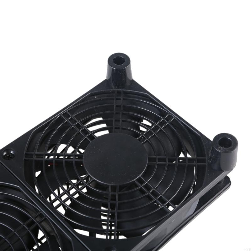 20ce x 5v usb-vifte med høy luftstrøm, tre vifter, kjøling for ruter, tv-boks, mikro, datamaskin, elektronikk, 1400 o/min, hastighet , 45 cfm, luftstrøm