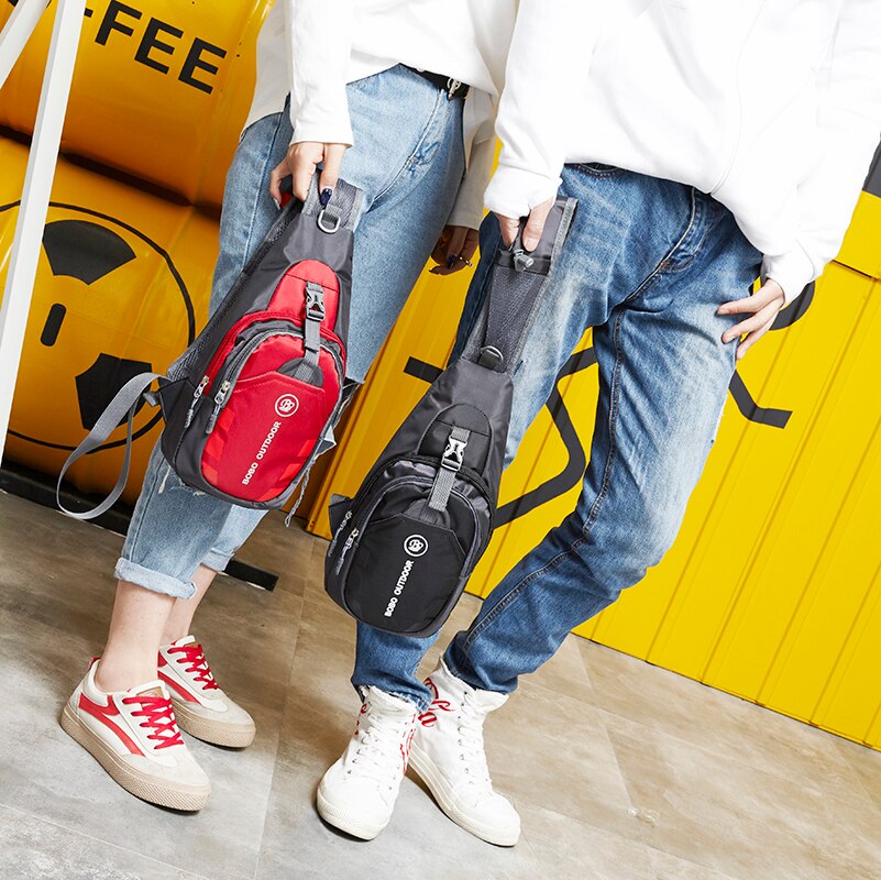 Outdoor Running Messenger Bag Sport Cycling Single Shoulder Pack Man Small Hiking Crossbody Bag Waterproof Bicycle Chest Bags