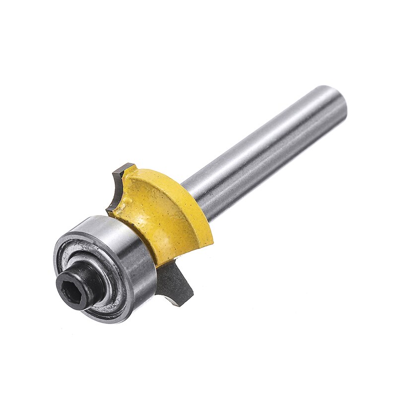 1pc Carbide Round Over Edging Router Bit Mayitr 1/8" Radius 1/4" Shank Woodworking Milling Cutter