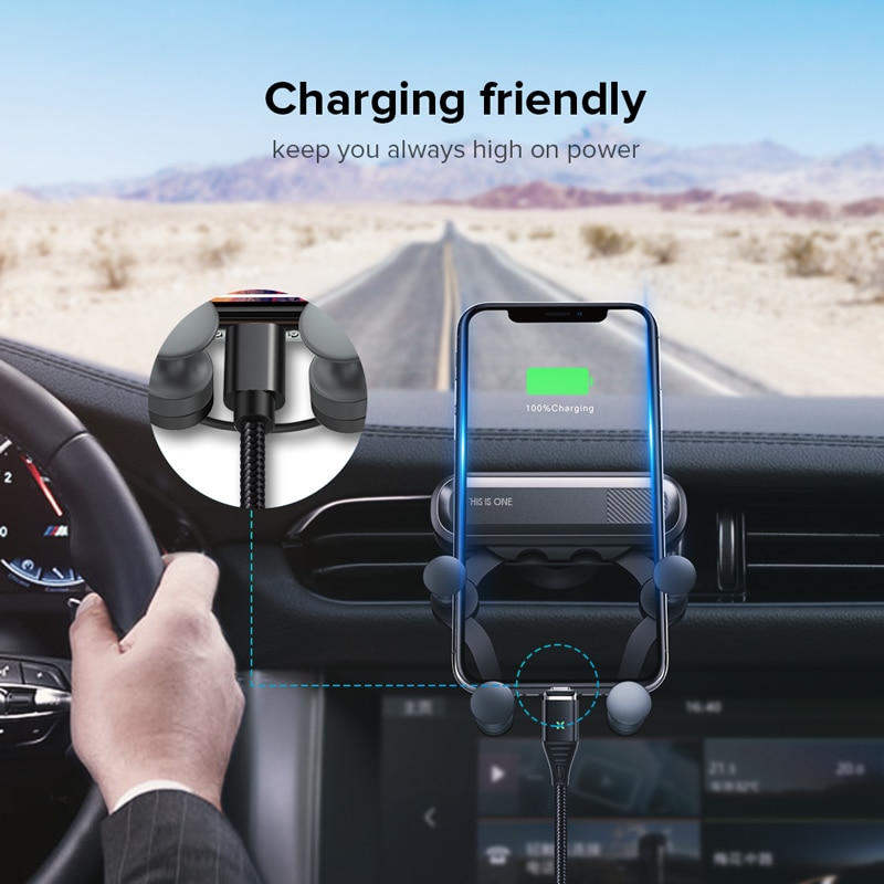 Getihu Gravity Auto Telefoon Houder Air Vent Clip Mount Geen Magnetische Mobiele Ondersteuning Mobiele Stand Voor Iphone X Xiaomi Smartphone in Auto