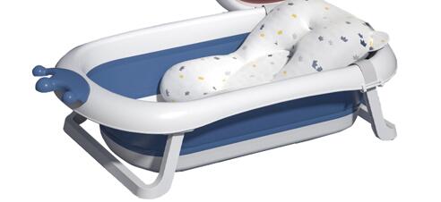Baby Products Foldable Baby Bath Tub Plastic Baby Tubs For Bathing: blue