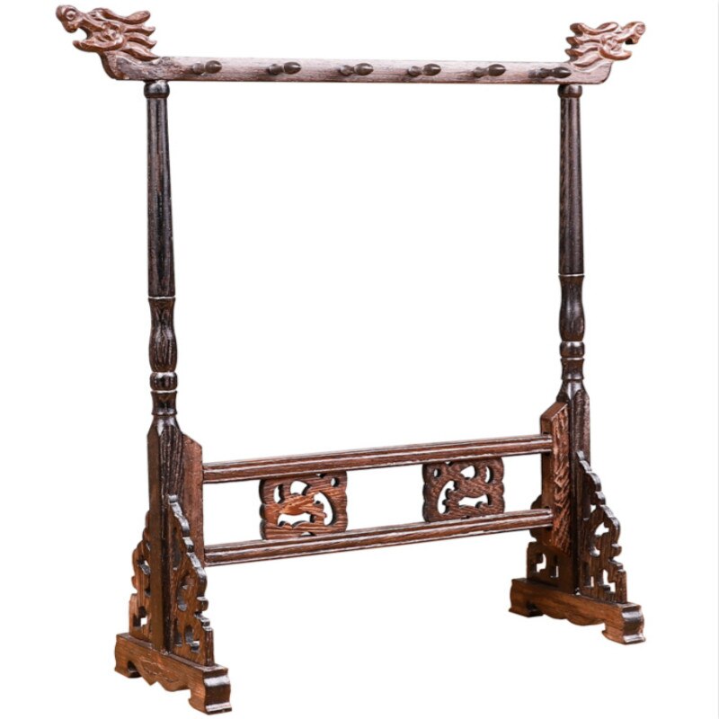 Kalligrafie Pen Houder Duurzaam Massief Houten Pen Houder Kalligrafieborstel Rack Traditionele Schilderen Schrijven Borstel Houder 12 Hangers