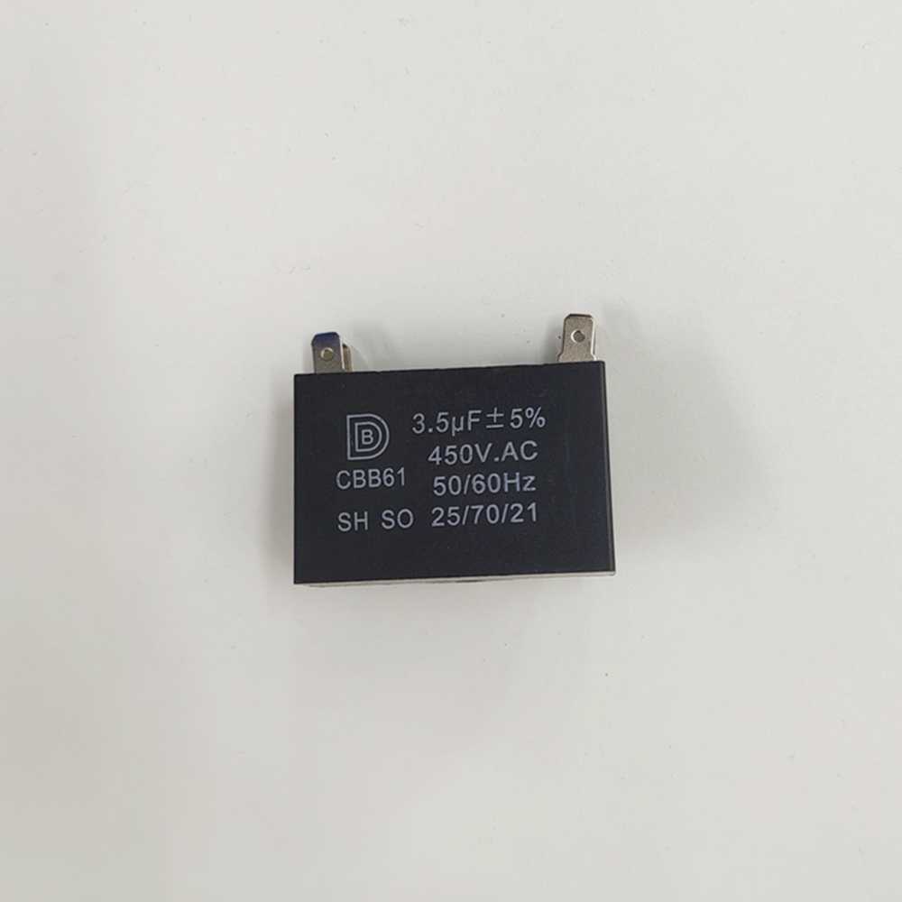 450V Airconditioner Onderdelen Fan Motor Start Condensator 1 Uf 1.2 Uf 1.5 Uf 2 Uf 2.5 Uf 3 uf 3.5 Uf 4.5 Uf 5 Uf Rechthoek Vormige Condensator: 3.5uF