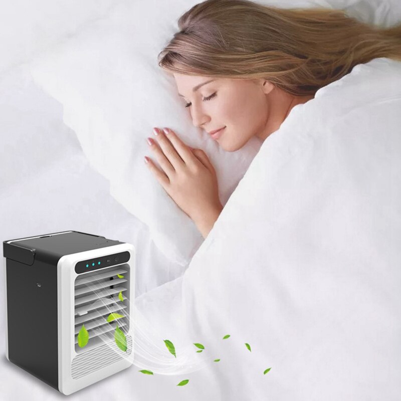 Portable Air Conditioner Fan, 3 In 1 Personal Space Air Cooler, Humidifier, Purifier, Desktop Cooling Fan Personal Table Fan Use