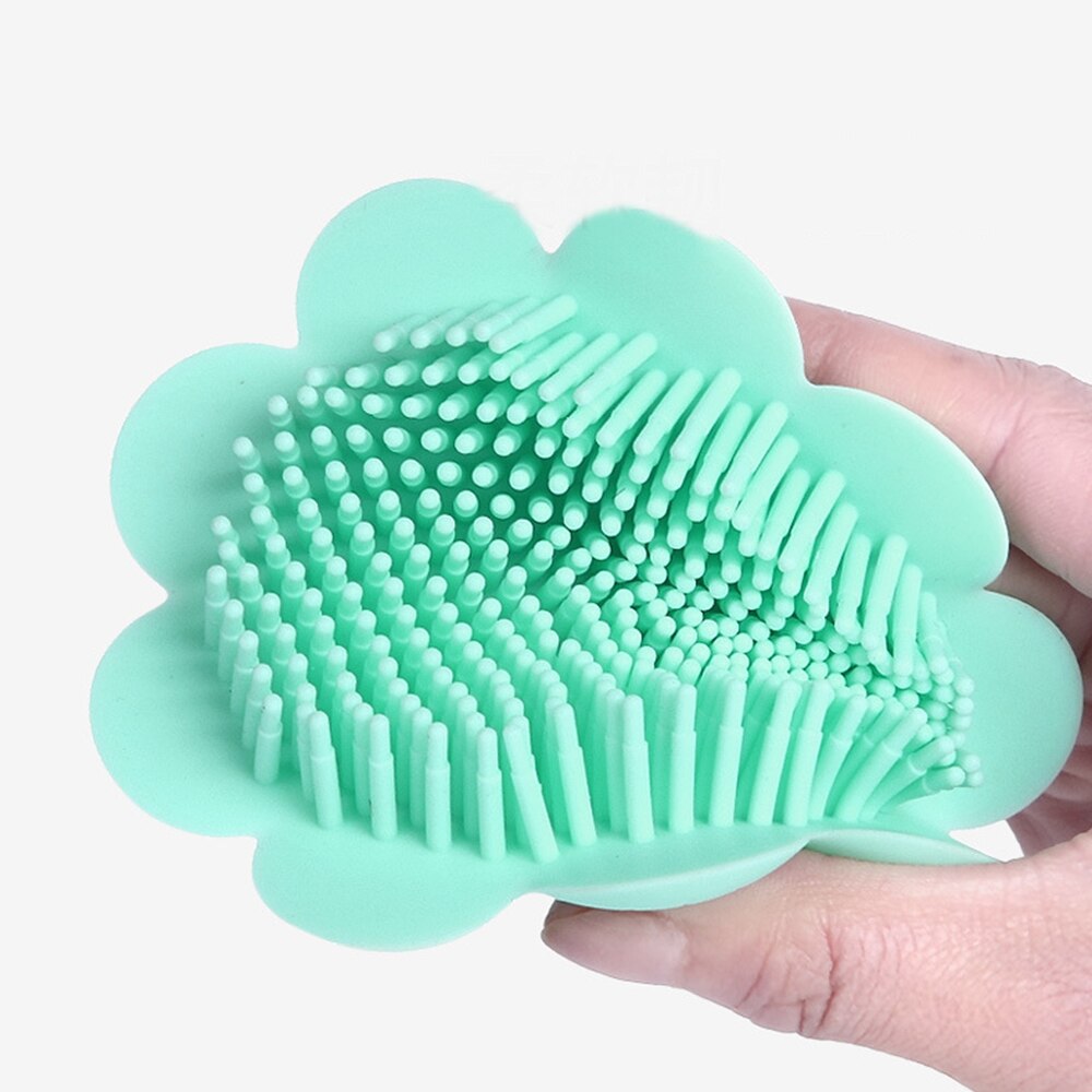 Baby silicone shampoo brush to remove dandruff, baby bath, bath brush, rub mud, children’s bath, cotton baby shampoo
