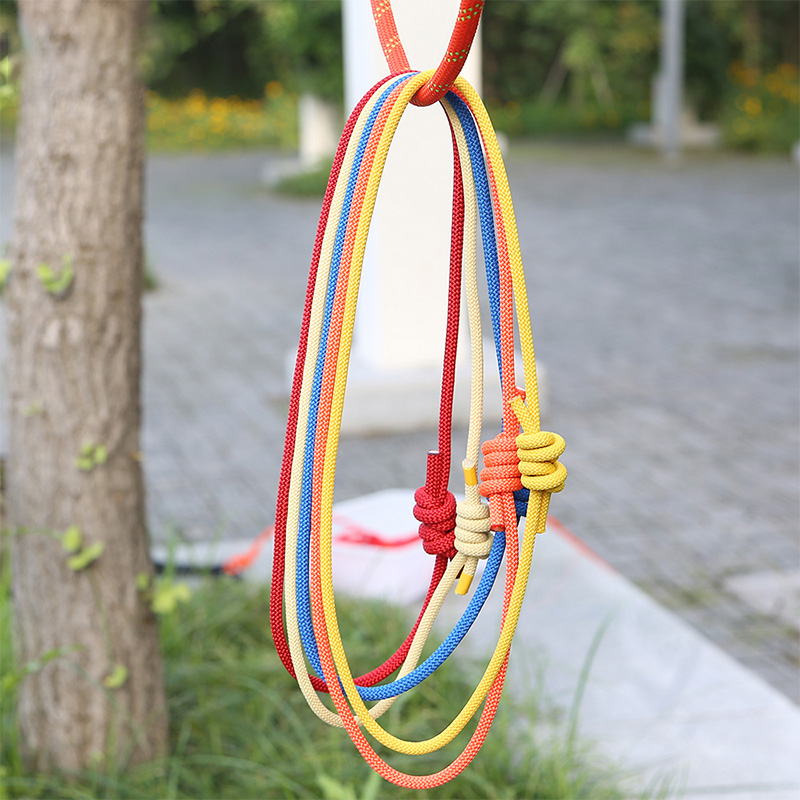 Xinda ao ar livre 6mm prusik corda 120cm comprimento acessório corda durável resistente ao calor poliéster náilon kevlar corda de escalada