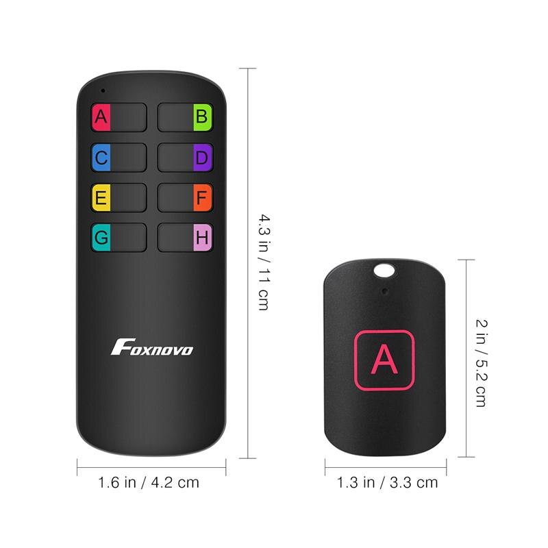 Anti-Lost Wireless Key Finder Locator Remote Control Alarm Keychain Locator Cell Phone Wallet Transmitter With 8 Receivers