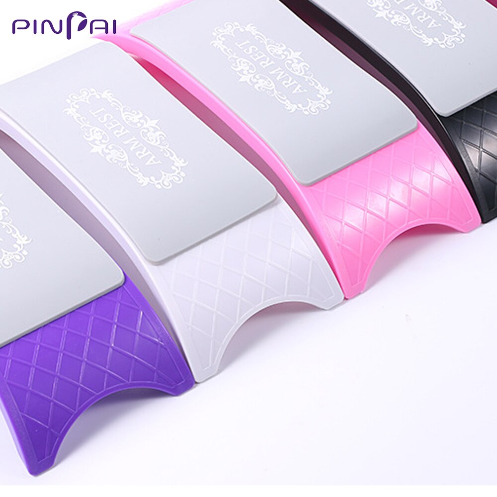 Pinpai 1 set silikon nail art handstöd manikyr bord armhållare kudde kudde matta pad hopfällbar tvättbar salong manikyr verktyg