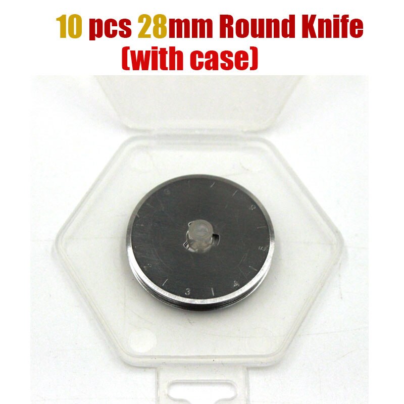 Cortador rotativo de 28mm, 45mm, hoja de corte Circular, rueda de rodillo de retazos, cuchillo redondo, tela de cuero, cortador artesanal, accesorios de costura DIY: plum