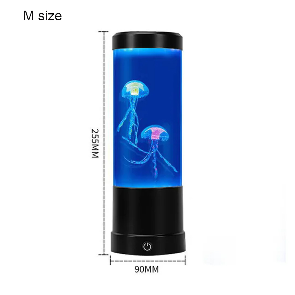 Fantasie USB/Batterij Aangedreven Kwallen Watertank Aquarium LED Lamp Kleur Veranderend Nachtkastje Lava Nachtlampje voor Thuis Slaapkamer Deco