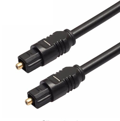 Digital Optical Audio Cable Toslink Gold Plated 1m 1.5m 2m 3M SPDIF MD DVD Gold Plated Cable: PVC OD2.2 / 2m