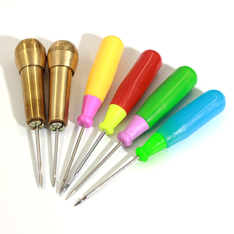 1Pcs Leather sewing tool Awl DIY Leather Tent Sewing Awl Pin Punch Hole Repair Tool Hand Stitcher Needlework