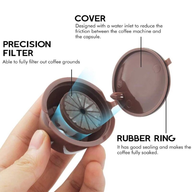 Kaffee Filter Tasse Wiederverwendbare Kapsel Kaffee Tasse Filter für Nescafe Nachfüllbare Kaffee Tasse Halter Pod Sieb für Dolce Gusto