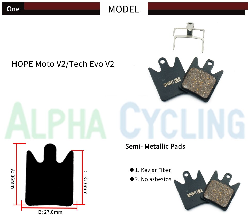2 Pairs Voor Semi Metalen Hars Fiets Schijfrem Voor Pads Voor Hayes