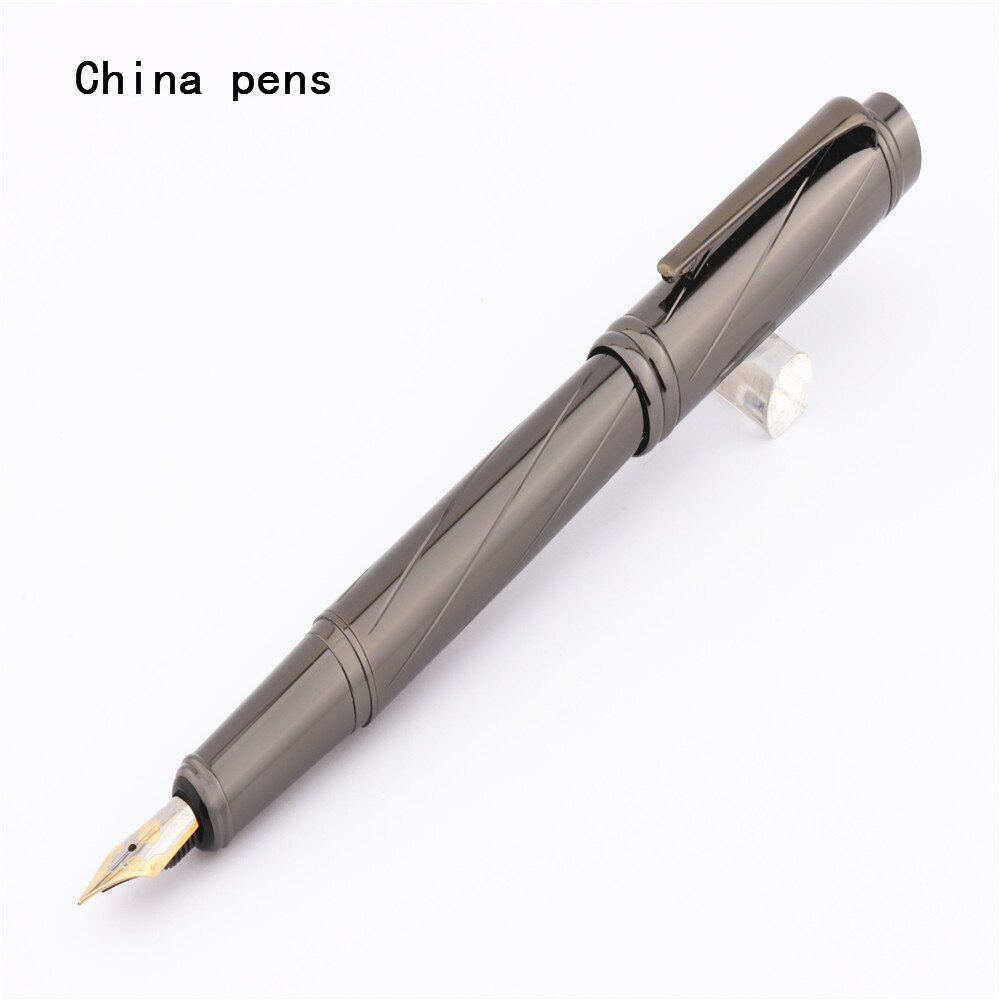 Luxury Gray Line Business office Fountain pen School student office supplies pen