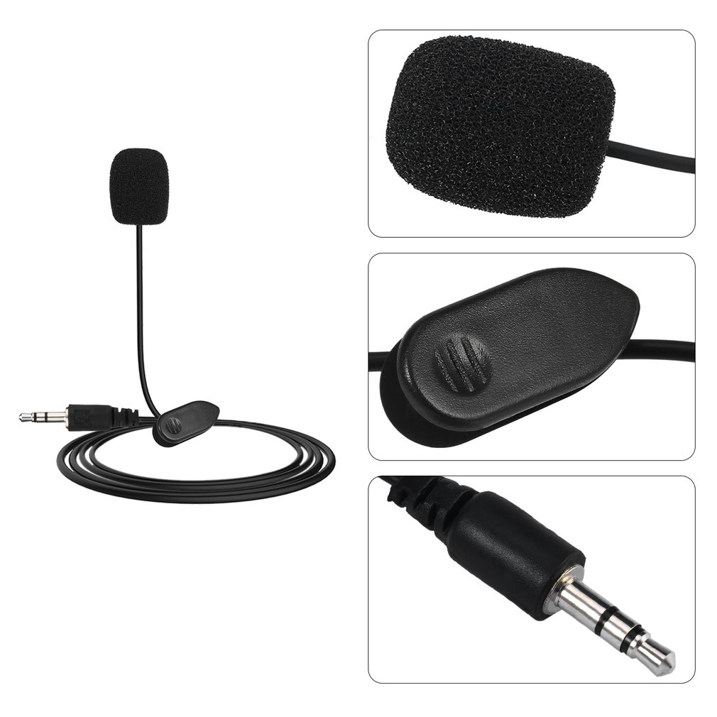 Mini Mic Microphone 3.5mm Portable Studio Speech Home Video Vlog Youtuber With Clip For Desktop Notebook Superior Clarity Voice