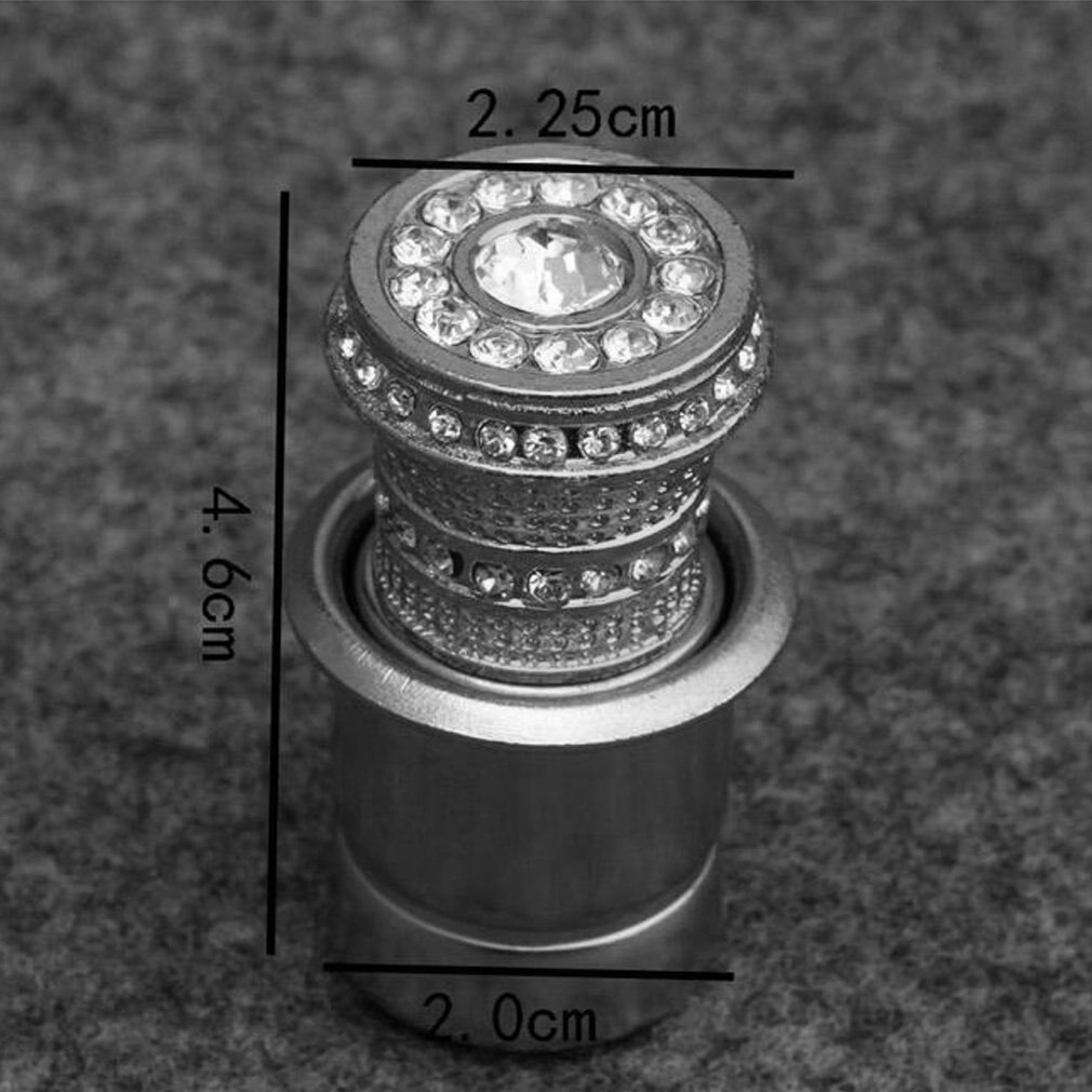 Universele persoonlijke auto sigarettenaansteker, metalen diamant geplateerde auto-stopcontact, rookverwarmer