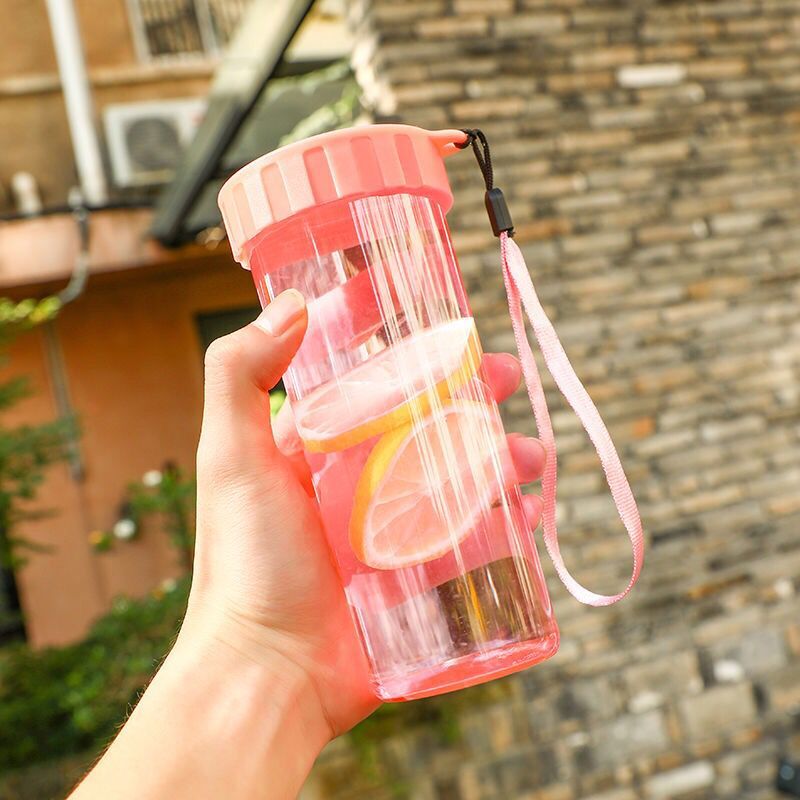 Spray Sport Draagbare Waterfles Met Touw Lekvrije Duurzaam Drinkware Outdoor Sport Flessen BPA Plastic