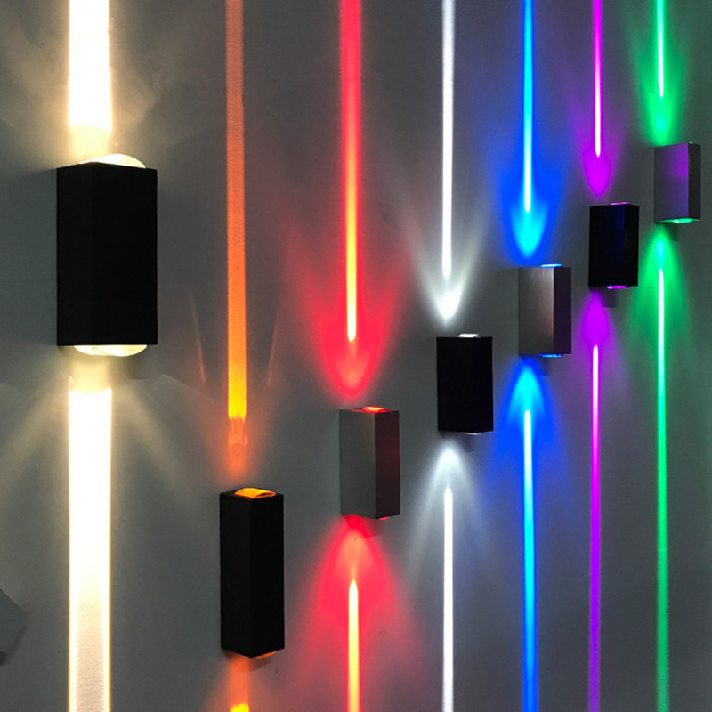 6W 10W 20W Outdoor Led Wandlampen Up En Down Smalle Beam Cob Aluminium Wandkandelaars Veranda licht Tuin Waterdicht Spotlight