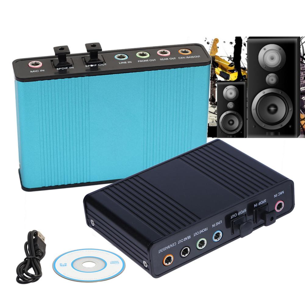 Tarjeta de sonido de Audio óptico externo USB, 6 CANALES, 5,1, para Notebook, PC, portátil,