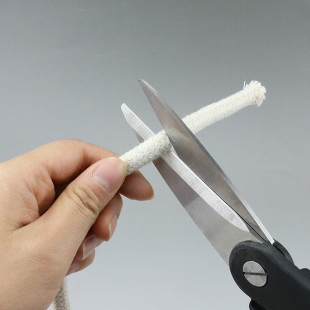 Vela trançada do núcleo do algodão de 10 m (33 pés) que faz o pavio para as lâmpadas 4mm do óleo ou do querosene
