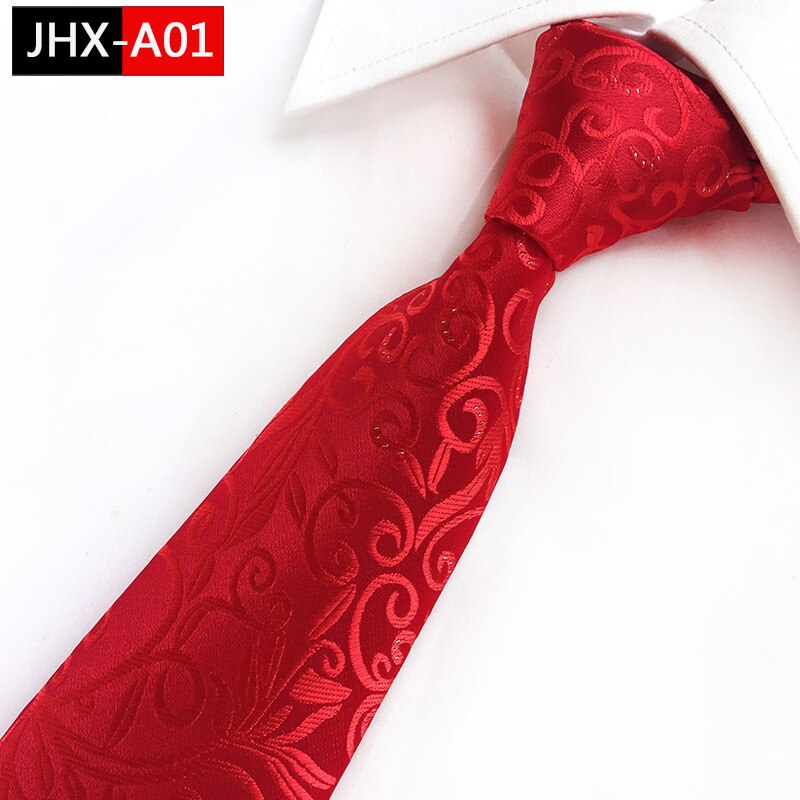 8Cm Polyester Ties Voor Mannen Formele Zakelijke Hals Tiies Huwelijkscadeau Voor Mannen Stropdas Bruidegom Party Das: A01