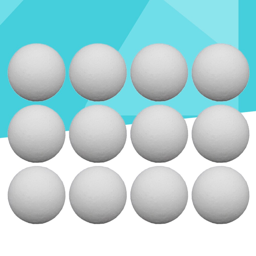 12pcs Table Soccer Balls Replacement Balls Tabletop Game Balls Table Accessories(White/36mm)